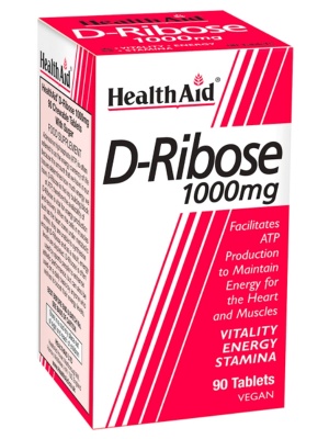 Health Aid D-Ribose 1000mg 90 Tabs